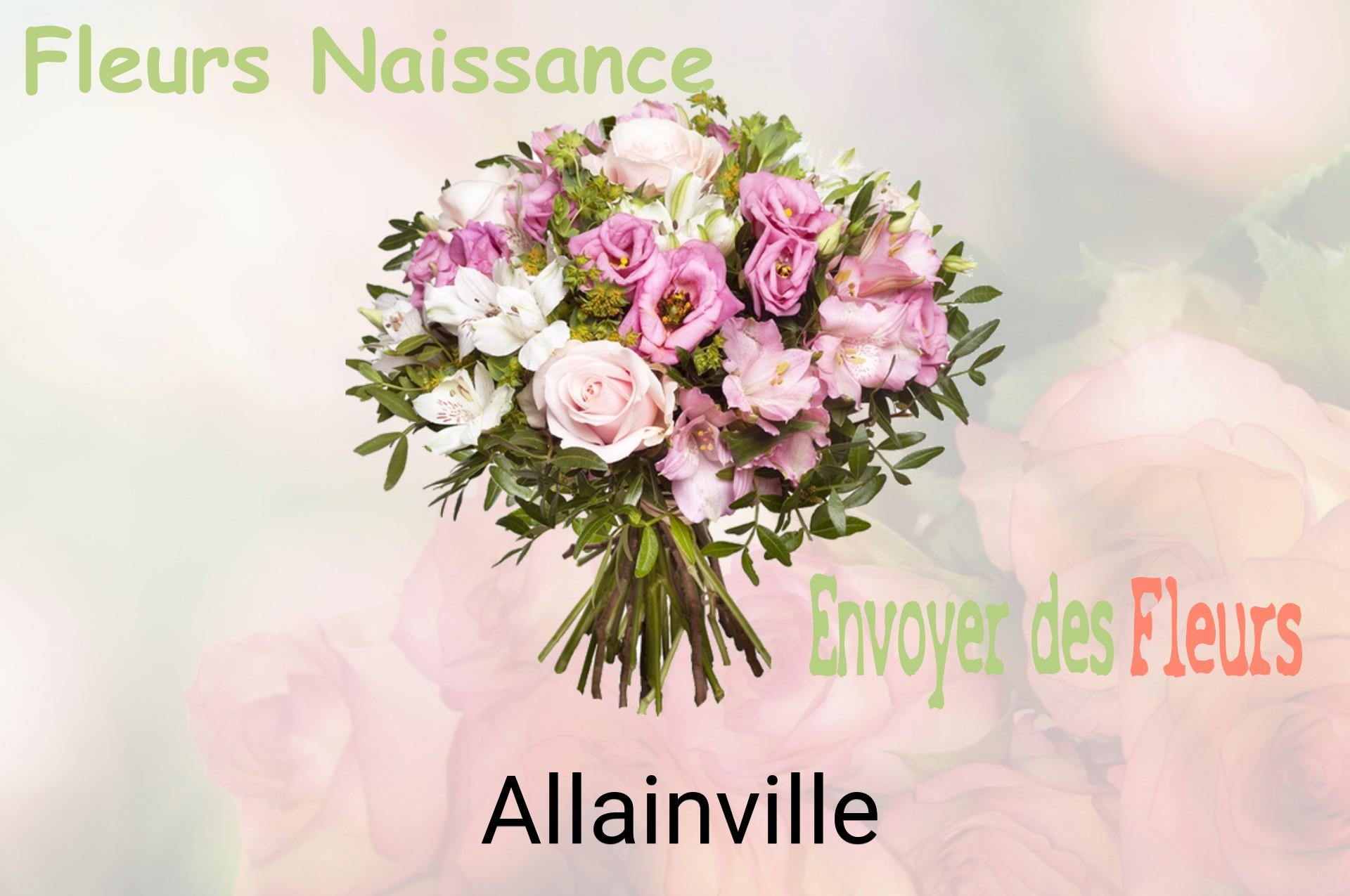 Bouquet de fleurs de naissance livré à Allainville